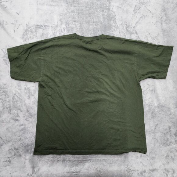 US Army Logo Men's Green T-shirt Size 2XL Bayside Tag Made iN USA - Picture 3 of 10